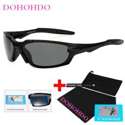 DOHOHDO-Esporte óculos polarizados com bolsa, óculos de espelho à prova de vento, óculos de sol para homens e mulheres, óculos UV400 - Image 4