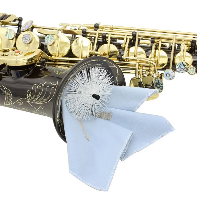 Pano de Limpeza e Escova para Saxofones: Acessórios Ideais para Instrumentos Musicais Alto, Tenor e Soprano