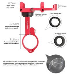 Suporte para telefone celular para bicicleta e bicicleta, base de liga de alumínio, clipe de montagem, gps - Image 2