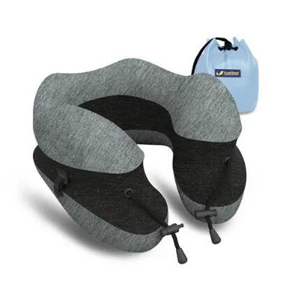 Almofada de Pescoço em Espuma de Memória em Forma de U, Conforto para Viagens e Sono em 5 Cores