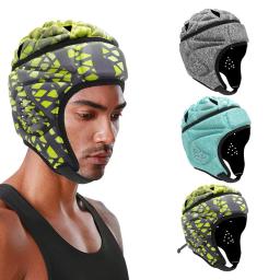 Futebol Rugby Acolchoado Capacete Goleiro Cabeça Macia Guarda Anti-colisão Cap Esponja Lycra Hóquei Patinação De Rolo Chapelaria - Image 1