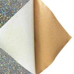 Auto-adesivo Diamante Glitter PU Couro Falso, Material De Tecido De Faísca De Vinil, Artesanato Arcos Decoração, Artesanal DIY - Image 2