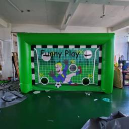 Goleira de chute inflável para porta de tiro ao ar livre, gol de futebol com campo/quadra/gaiola, objetivo inflável de polo aquático - Image 2