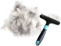 Ancinho de cachorro, escova de desembaraçar, pente inferior, para cães, gatos, coelho, cabelos curtos ou longos, fosco - Image 5