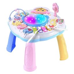 Bebês Instrumento Musical Learning Table, Baby Early Educational, Kids Study Activity Center, Music Puzzle Game, Piano Drums Brinquedos - Image 3