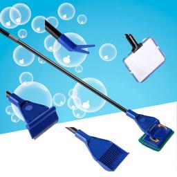 Kits de Ferramentas de Limpeza do Aquário, 6 em 1, Fish Tank Clean Set, Fish Net, Ancinho Cascalho, Raspador De Algas, Garfo, Esponja, Escova, Limpador De Vidro - Image 4