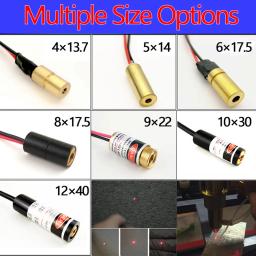 Ponteiro laser vermelho 650nm, 5mw, 3v e 5v, módulo laser fosco resistente a água e deslize, para máquina de costura e marcação - Image 6