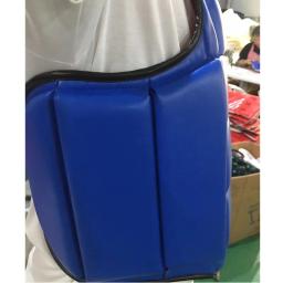 Vermelho karate guarda peito colete de boxe mma kickboxing corpo protetor de volta artes marciais taekwondo equipamentos muay thai armaduras dos homens crianças - Image 3