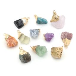 Pedra natural pingente semi-pedras preciosas cristal bud pingente para fazer jóias diy colar pulseira brincos acessórios - Image 1