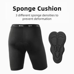 Rockbros 4d calções de ciclismo 2 em 1 com separável roupa interior shorts bicicleta escalada runninging bicicleta calças ciclismo trous - Image 5