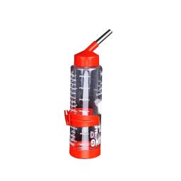 Garrafa de fonte de água automática para pet, portátil, 250ml, bebida, inoxidável, design de contas, aço, garrafa de coelho, hamster - Image 2