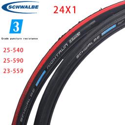 Schwalbe pneu inflável para cadeira de rodas RIGHTRUN esportes 24 polegadas acessórios para bicicleta 24 * 1 26 polegadas à prova de facadas 26 * 1 pneu de bicicleta - Image 1