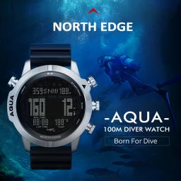 Relógio inteligente Aqua North Edge, pulseira de sílica gel, mergulhadores esportivos com pedômetro - Image 6