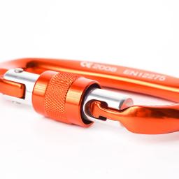 Mosquetão de 25kn, trava segura de segurança para escalada, equipamento de proteção seguro - Image 3