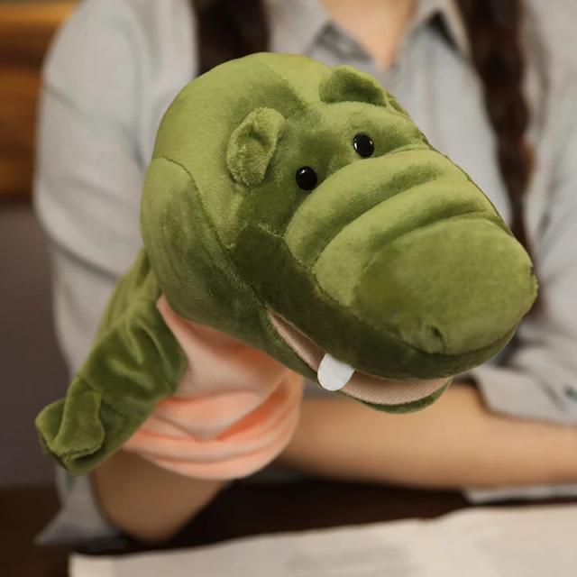 Fantoche de Pelúcia Animal 27cm - Leão, Dinossauro e Mais