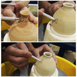 Ferramentas de escultura em cerâmica-6 unidades de espátula para modelagem de argila-detalhes - Image 6