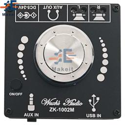 ZK-1002M 100w + 100w bluetooth 5.0 potência amplificador de áudio placa amplificador para alto-falantes amplificador estéreo amplificador de cinema em casa aux usb - Image 1