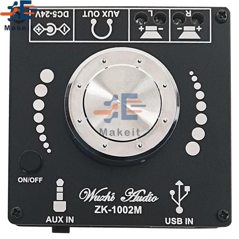 ZK-1002M 100w + 100w bluetooth 5.0 potência amplificador de áudio placa amplificador para alto-falantes amplificador estéreo amplificador de cinema em casa aux usb - Image 1