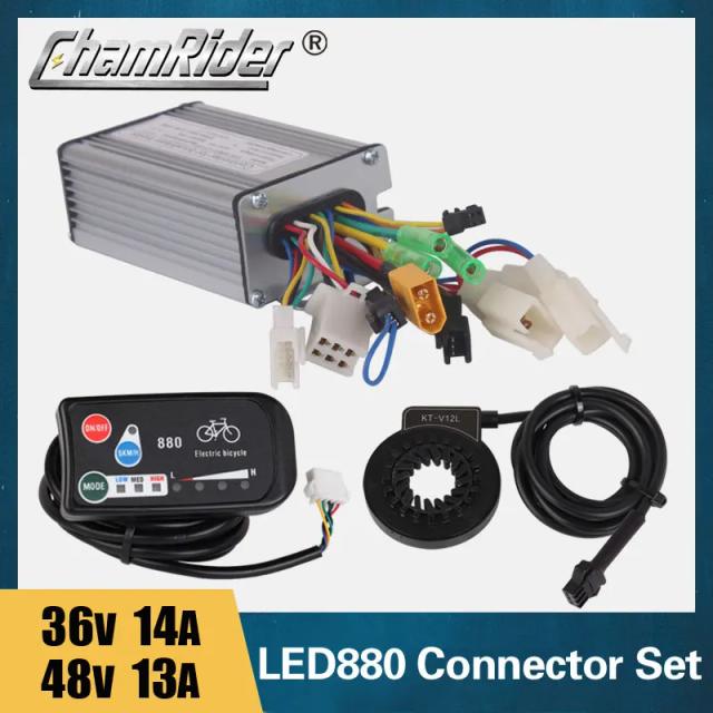 Kit Completo para Conversão de Bicicleta Elétrica: Display, PAS, Controlador Dual e Sensores para 36V 250W e 48V 350W