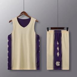 Camisa de basquete dupla face conjunto invertido basquete uniforme masculino impresso esportes terno ambos os lados camisa de treinamento shorts personalizado - Image 5