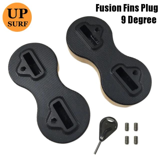Quilhas de Surfe de Plástico Fusionado em 5/9 Graus com Caixa - Frete Grátis!