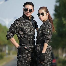 Homens e Mulheres Uniforme de Caça Camuflagem, Jaqueta de Caminhada, Calças Cargo, Uniforme Tático CS, Roupa de Trabalho, Uniforme Feminino - Image 3