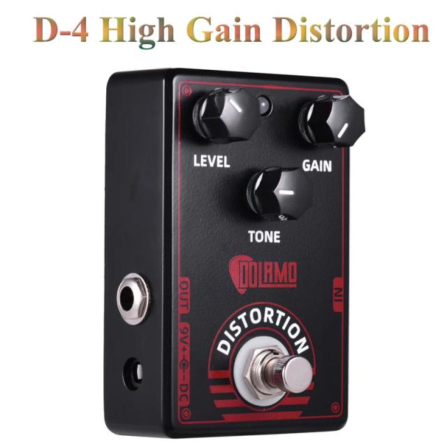 Efeito Pedal de Guitarra Elétrica com True Bypass, Delay e Compressor D-1 Chubby Comp, D-14 - Acessórios Essenciais para Músicos