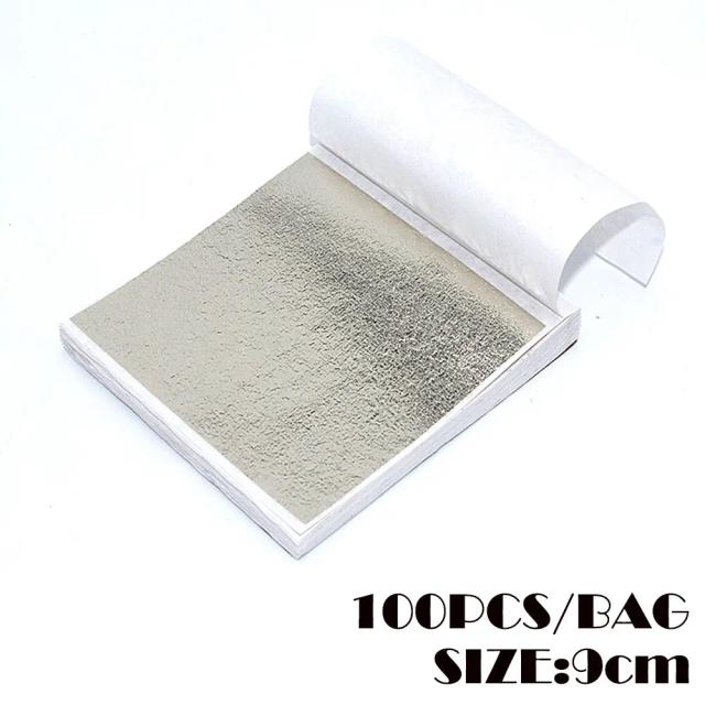 Papel de Cobre com Imit ação de Ouro - 100 Peças para Artesanato DIY, Moldes de Resina e Decoração de Velas