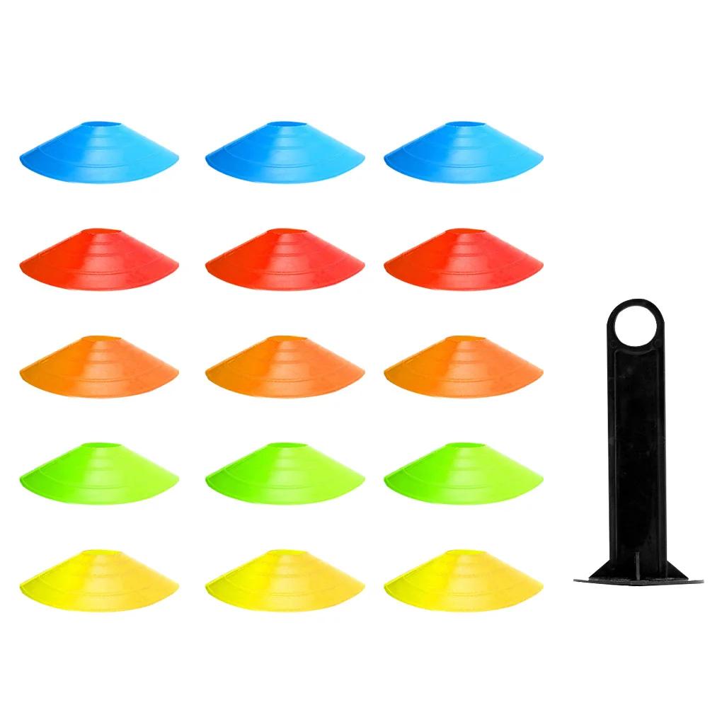 O disco do treinamento do futebol, ostenta acessórios, 15 pcs/set, 19cm - Image 1