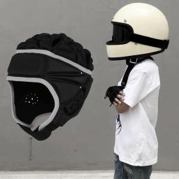 Capacete infantil de rugby, esponja acolchoada, absorção de impacto ajustável, protetor macio para futebol, patins - Image 6