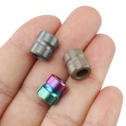 Titanium Alloy Knife Beads Corda de guarda-chuva colorida Moda DIY, Paracord Bead, Forma do parafuso, Cool Decorativo, Chaveiro Acessórios - Image 6