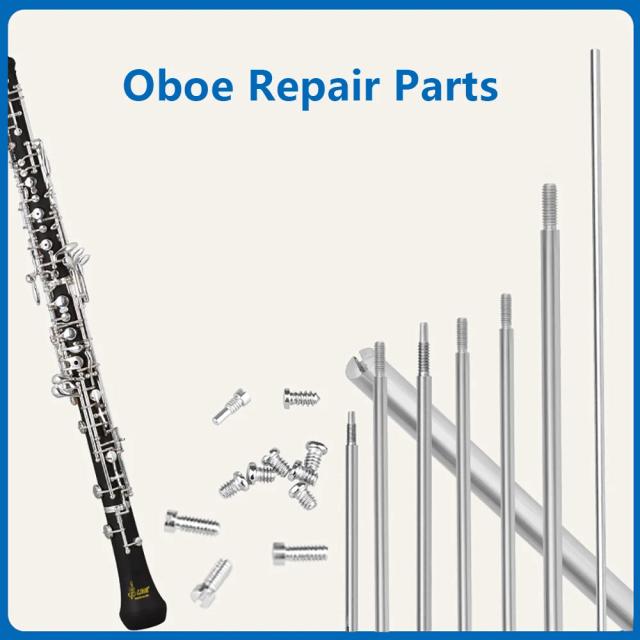 Conjunto de 63 Peças de Ferramentas para Manutenção de Oboé: Acessórios para Reparo de Parafusos e Haste do Eixo