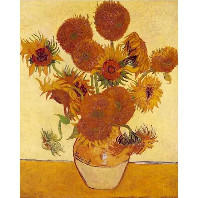 Kit de Pintura a Óleo de Girassol para Decoração: Artesanato em Tela, Pintura Manual e Presente Perfeito
