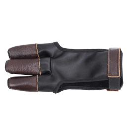 Caça tiro com arco composto 3 dedo luvas de proteção do couro mão luvas de proteção acessórios tiro com arco - Image 2