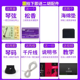 WY-02B eixo mecânico erhu instrumento chinês de cuerda er hu instrumentos musicais tradicionais de cuerdas com arco erhu corda - Image 2