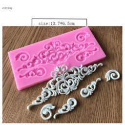 Molde de silicone para artesanato faça você mesmo, borda de alívio de borda, molde de argila 3d para pasta, escultura, cerâmica, ferramentas, moldura para cozimento, venda imperdível - Image 1