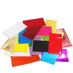 Folha holográfica de estampagem a quente, transferência de calor, folha de alumínio do laminador, DIY Art Craft, papel de embrulho do presente do Natal, 8x15cm, 10pcs - Image 3