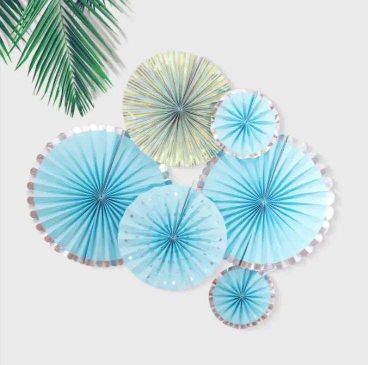 Papel de seda vintage com impressão chinesa, 8 espaços, pendurado em leques, flores, artesanato para festa de aniversário, casamento, chá de bebê, decoração - Image 1