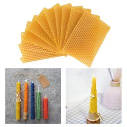 Folhas de cera de abelha para artesanato, 10 peças, faça você mesmo, criador de velas de mel, colmeia, folhas de fundação de apicultura - Image 5