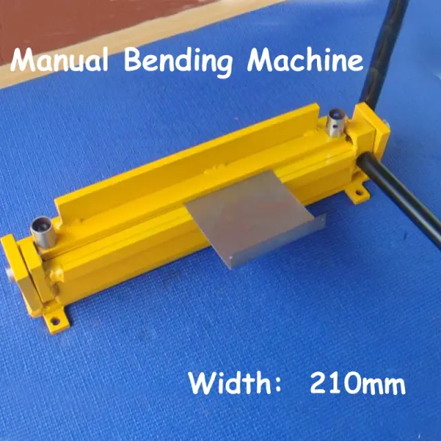 Máquina Dobrável Manual Multi-função para Dobra de Chapas Metálicas de 210mm, Ideal para Projetos DIY