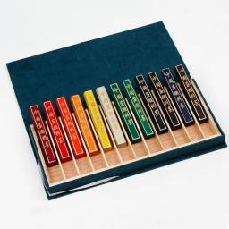 Tinta de caligrafia 12 cores, bastão de tinta para desenho chinês de 12 cores - Image 2