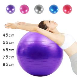 Bolas de Fitness PVC à Prova de Explosão, Bola de Yoga Espessada, Exercício, Home Gym, Equipamento Pilates, Bola de Equilíbrio, 45cm, 55cm, 65cm, 75cm, 85cm - Image 1