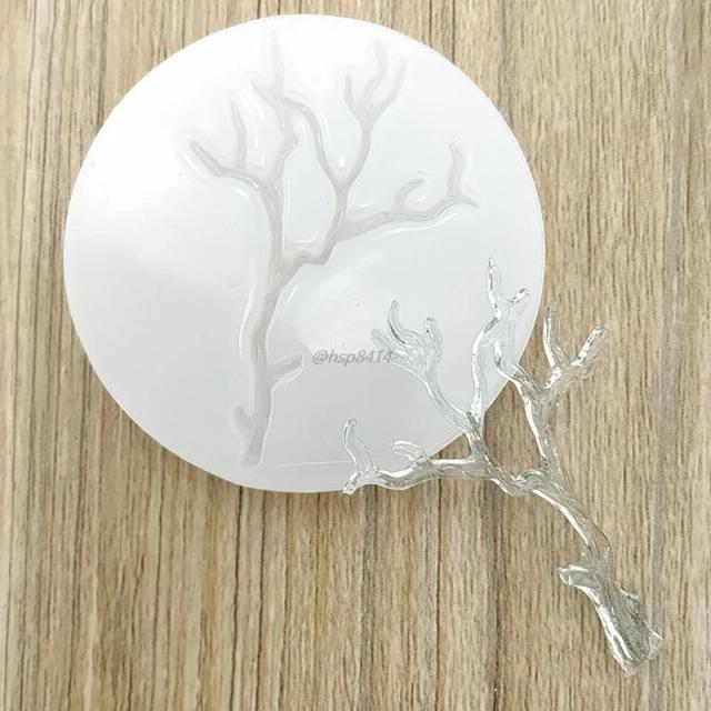 Conjunto de Moldes de Resina Epóxi para Criar Joias em Forma de Folhas - DIY Artesanato Individual