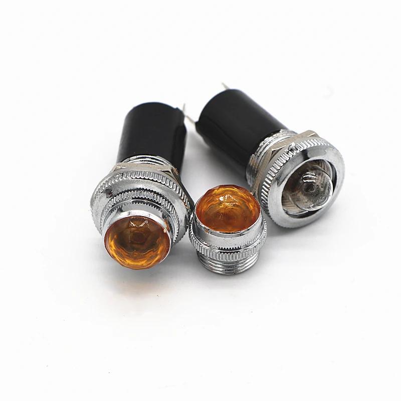 Amplificador de para-choques, indicador de potência, sinal led, lâmpada 6.3v embutida, 5 peças - Image 1