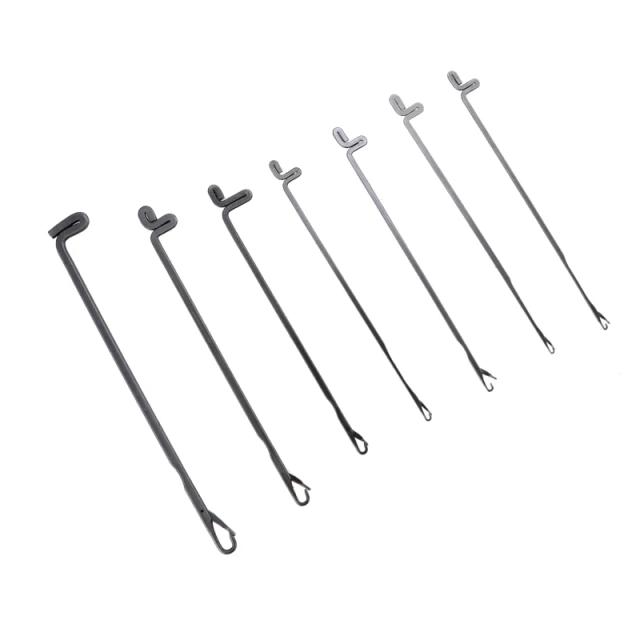 Kit de 7 Agulhas de Costura para Crochê e Tranças - Ferramentas Essenciais para Dreadlocks e Tecelagem DIY