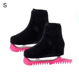 75% descontos quentes! 2 Pçs/set Veludo Elástico Botas Sapatos De Patinação No Gelo Guarda À Prova de Poeira Capa Protetora - Image 6
