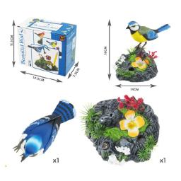 Brinquedo de pássaro que canta, sons e movimentos realistas, ativado por som, com - Image 6