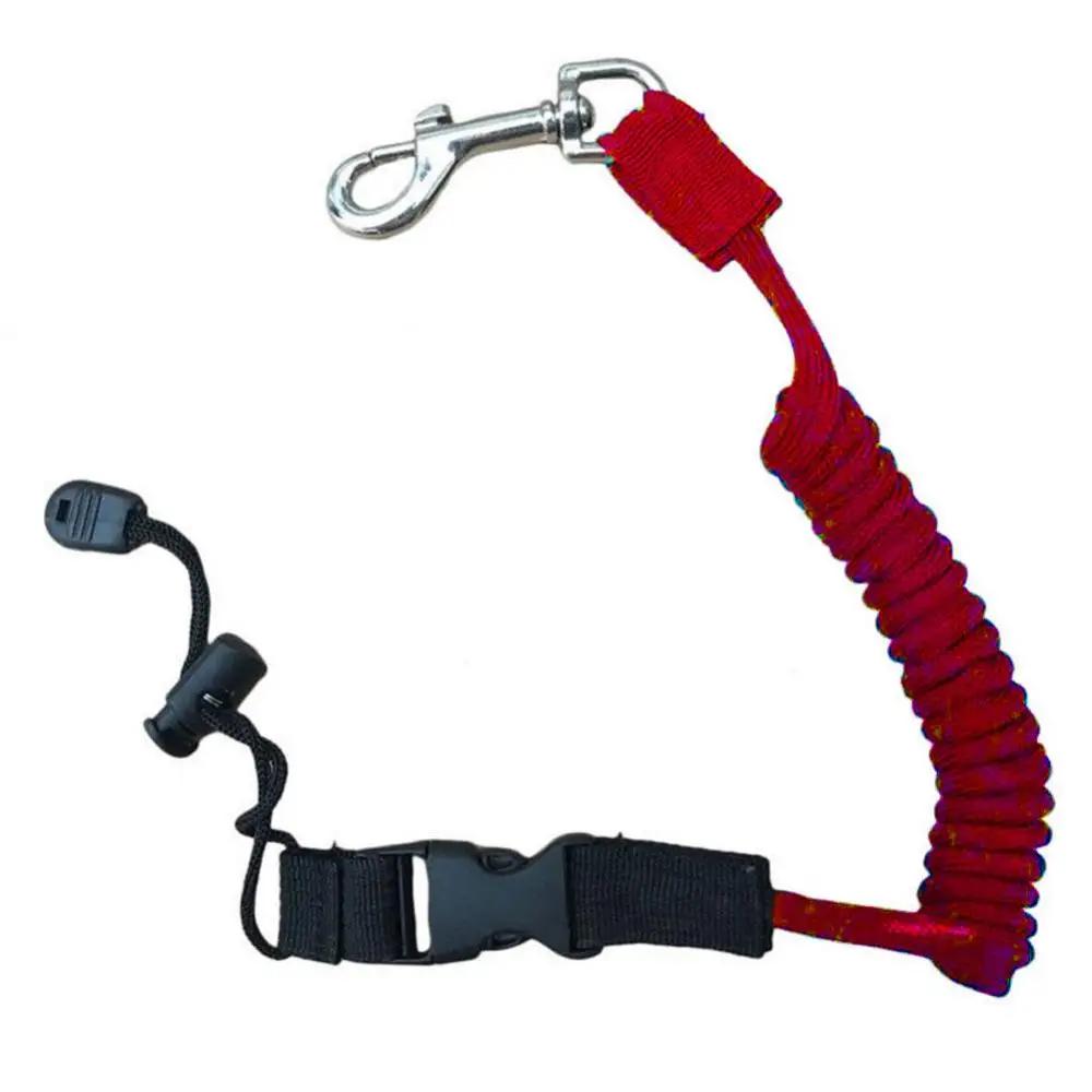 Elastic Kayak Paddle Leash, Multifuncional Surf, Canoa, Cord Coiled, Safety Fishing Rod, Lanyard, Barco Acessório - Image 1