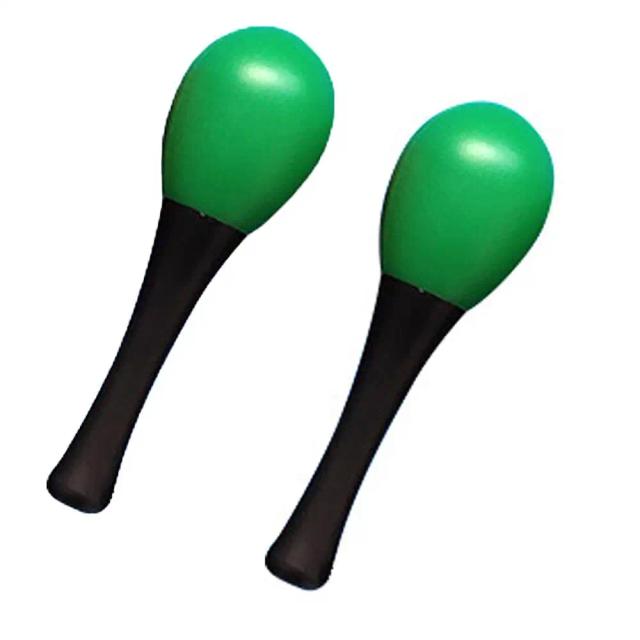 Brinquedo Educativo de Percussão Musical de Madeira para Crianças - Maraca Colorida para Presentear no Natal