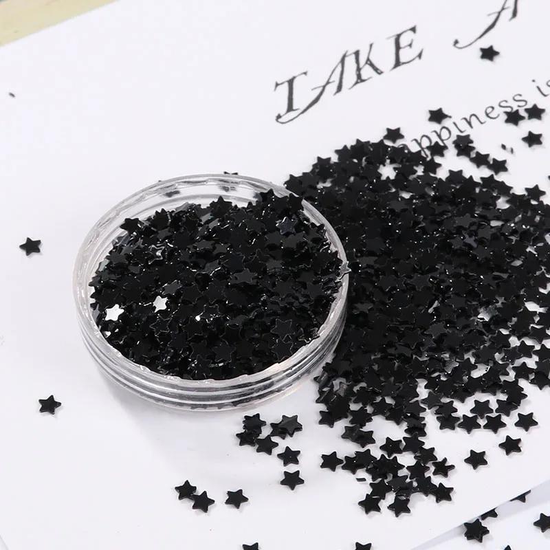 10 g/pacote Luz 3mm 4 milímetros Formato de Estrela Prego de Ouro Lantejoula Paillettes Lantejoulas para Unhas Beleza, senhora manicure, decoração de casamento confetti - Image 1